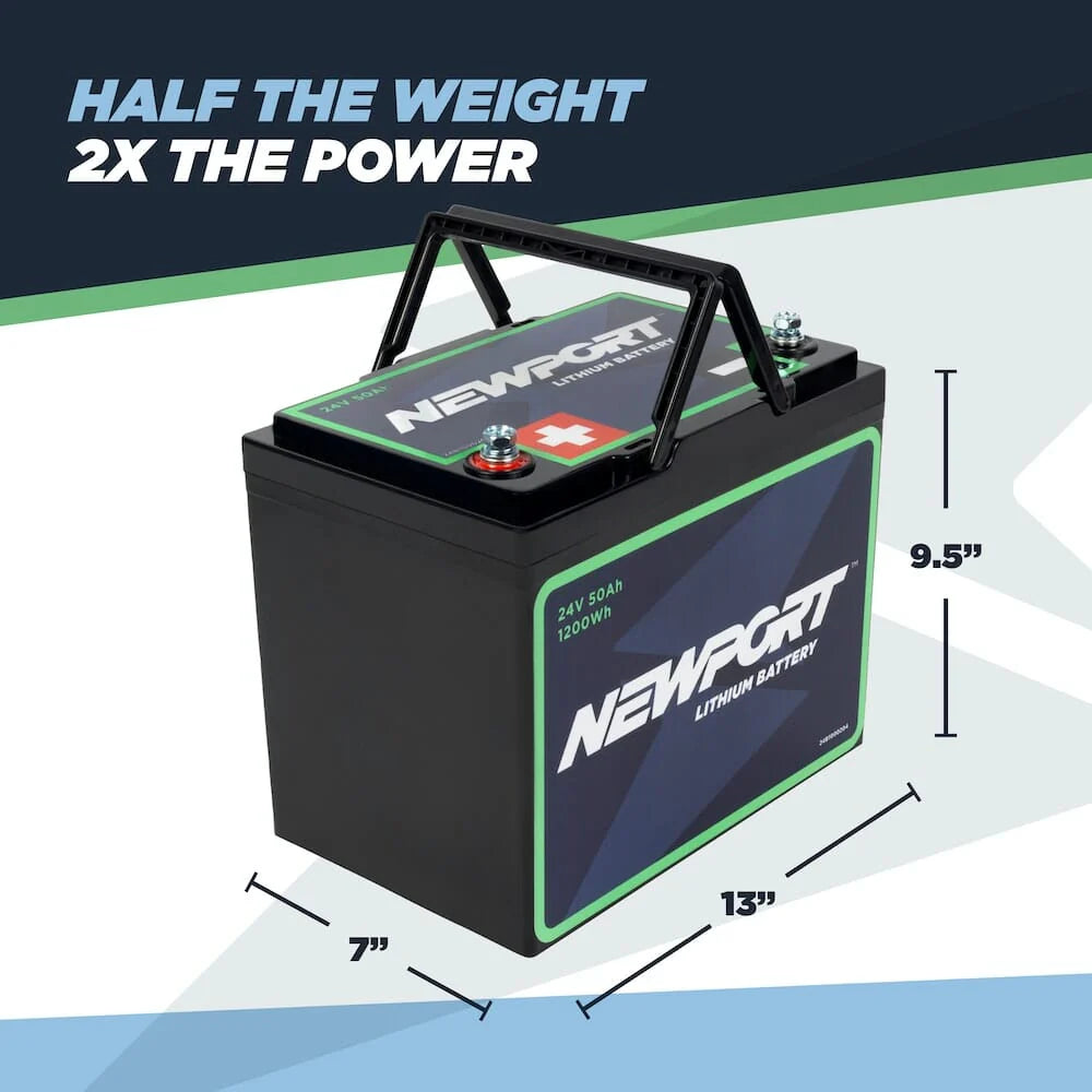 24V 50Ah Lithium LiFePO4 Battery