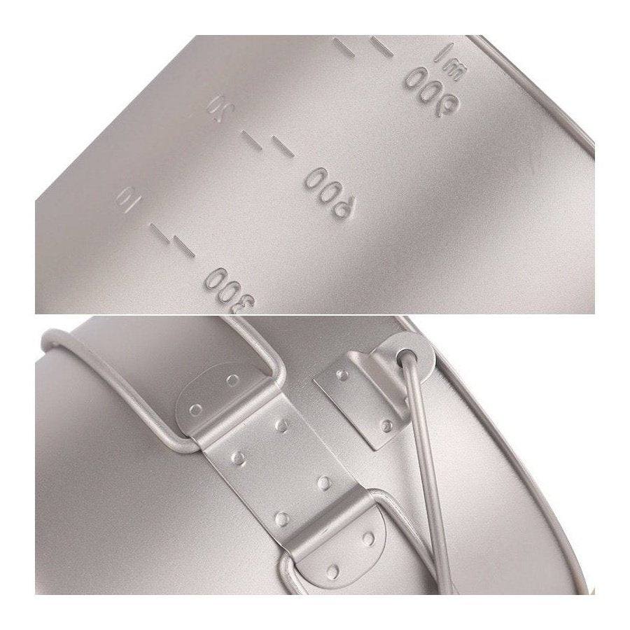 Titanium Cooking Pot - 1100 ml