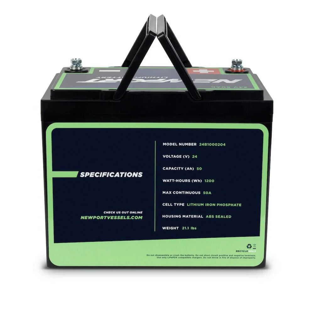 24V 50Ah Lithium LiFePO4 Battery