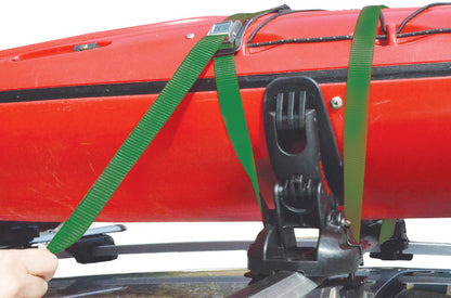 Malone SaddleUp Pro Kayak Carrier with Tie-Downs - Saddle Style - Rear Loading - Jawz Hardware