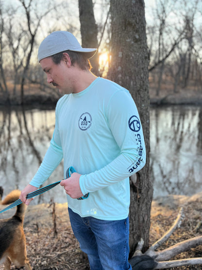 QSO/Crescent LOGO UV fishing shirt